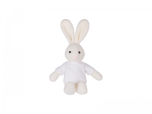 Sublimation 22cm Plush Rabbit w/ Shirt (White)