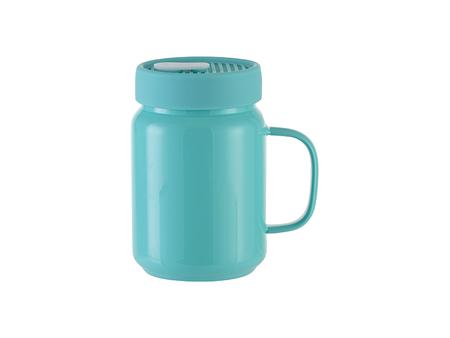 Mason Jar de Cristal 20oz/600ml con tapa de silicona (Verde Menta)