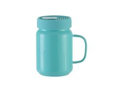 Mason Jar de Cristal 20oz/600ml con tapa de silicona (Verde Menta)