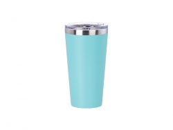 16oz/480ml Powder Coated Stainless Steel Tumbler (Mint Green)