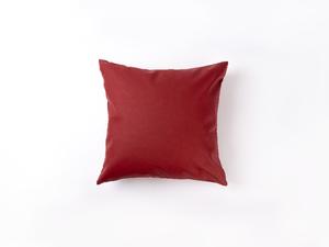 Engraving Leather Pillow Cover(Red W/ Black, 40*40cm)