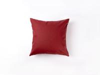 Engraving Leather Pillow Cover(Red W/ Black, 40*40cm)