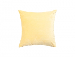 Sublimation Blanks Pillow Cover(Plush, Yellow W/ White)