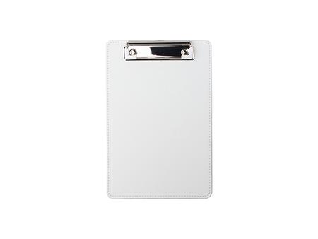 Sublimation PU Leather Clipboard with Metal Clip (White, A5 size)