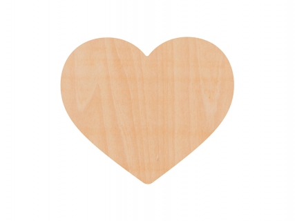 Posavasos Sublimación madera contrachapada (Corazón, 9*10Cm)