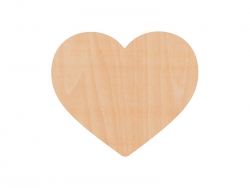 Posavasos Sublimación madera contrachapada (Corazón, 9*10Cm)