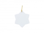 Sublimation Blanks Plastic Snowflake Ornament(6.5*7.4cm)