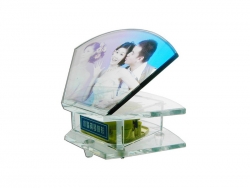 Cristal photo boîte à musique éventail modèle SJ19