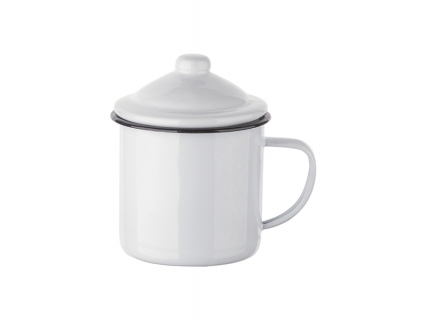 Sublimation 12oz Enamel Mug with Lid (MOQ: 3000)