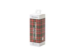 Folha Transfer Sublimação CraftExpress 4uds (Xmas Plaid 1, 11.4*30.5cm/4.5&quot;x12&quot;)