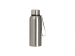 Sublimation Blanks 20oz/600ml Stainless Steel Bottle w/ Black Portable String (Silver)