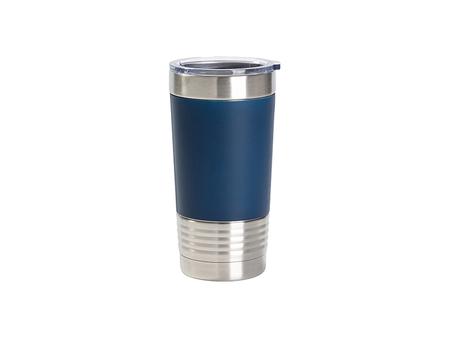 Engraving Blanks 20oz/600ml Laserable Silicon Wrap Tumbler (Dark Blue)