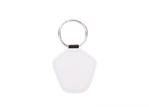 Sublimation PU Keychain (4.5*5cm, Double Sides Printable)