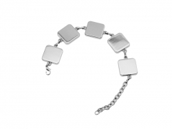 Bracelet 5 carrés Sublimation Transfert Thermique