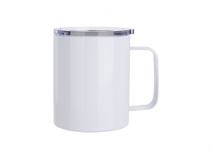 Taza de Cafe 10oz/300ml Acero Inoxidable (Blanco)