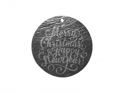 3&quot; Round Slate Ornament