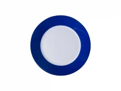 Prato 8&quot; Borda Azul Oscuro