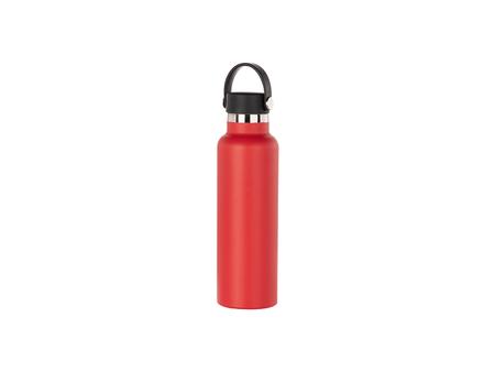 600ml/20oz Powder Coated Stainless Steel Bottle (Red)