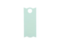 Etiqueta de identificación de silicona rectangular grabado láser para vaso Stanley de 40 oz (3.3 * 8 * 0.3 cm, verde menta)