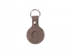 Sublimation Blanks PU AirTag Keychain Holder(Dark Gray)