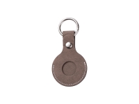 Sublimation Blanks PU AirTag Keychain Holder(Dark Gray)