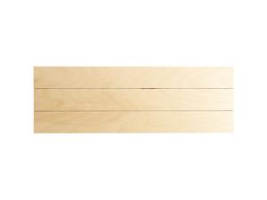 Sublimation Blanks Rectangular Plywood Sign w/ Stripes (45*15*1.5cm)