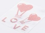 Faux Rhinestone Transfer Sheet (Balloon w/ Heart, 8.3*10cm)