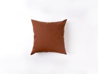 Engraving Leather Pillow Cover(Yellow Brown W/ Black, 40*40cm)