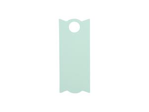 Engraving Blanks Rectangle Silicone Name Tag for 40oz Stanley Tumbler (3.3*8*0.3cm,Mint Green)