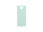 Engraving Blanks Rectangle Silicone Name Tag for 40oz Stanley Tumbler (3.3*8*0.3cm,Mint Green)