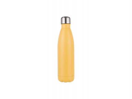 Sublimation 17oz/500ml Stainless Steel Cola Bottle (Matt Yellow)