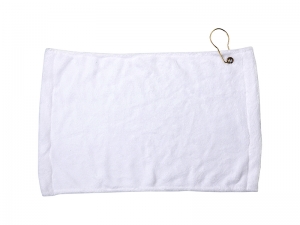 Sublimation 28*43cm Microfiber Suede Golf Towel w/ Grommet(11 in.x17 in.)